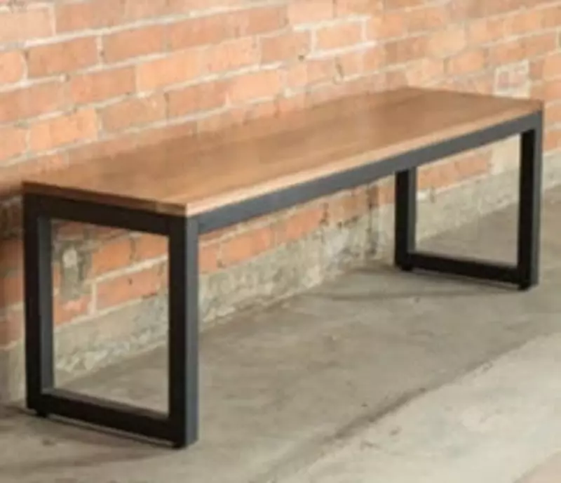 Комбинированная садовая скамья Лофт ITM-231  1500 х 550 х 400 мм (Металл/ЛДСП)