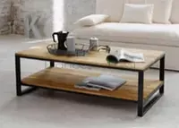 Комбинированный журнальный стол Лофт ITM-233 1500 х 600 х 550 мм (Металл/ЛДСП)