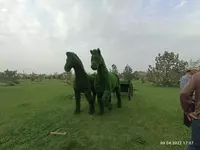 Из зеленого газона делаю украшения разных видов - Haykaltarosh