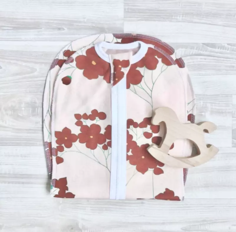 Утеплённый кокон Цветы