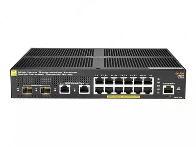 Коммутатор HPE Aruba 2930F 12G PoE+ 2G/2SFP+ Управляемый 16-ports (JL693A)