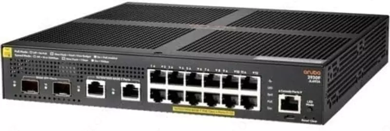Коммутатор HPE Aruba 2930F 12G PoE+ 2G/2SFP+ Управляемый 16-ports (JL693A) - {0} so'mdan