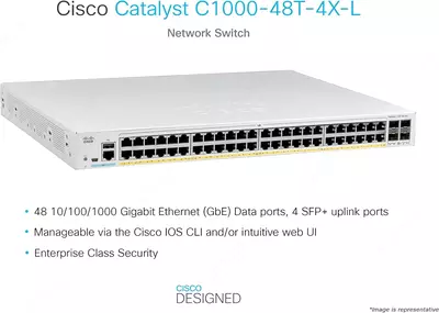 Коммутатор Cisco Catalyst 1000-48T-4X-L
