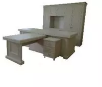 Комплект МДФ мебели "VERSACE" для руководителя ( Арт-201/2)