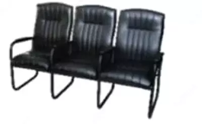 Трехместное Кресло на металлическом каркасе "КМК-3" (Арт-1723-3)