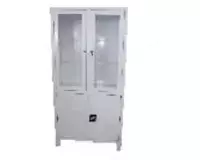 Металлический 2-х створчатый шкаф для хранения лекарств (Арт - ШМ 10-1)