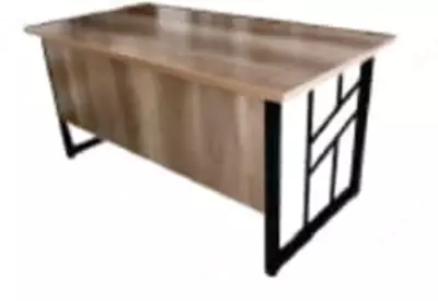 Рабочий стол в стиле "Лофт" с задней перегородкой (Арт-St-05)