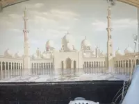 Barelyefi haykallar Manzarali sharshara hovuz favvorasi rasmlari barbekyu kamin dizayni rassomlari Chakana savdo