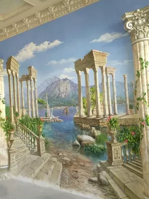 Барельеф Скульптуры Ландшафт водопад бассейн фонтан роспись барбекю камин дизайн художники - Strelec_ART_group