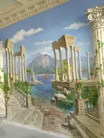 Barelyefi haykallar Manzarali sharshara hovuz favvorasi rasmlari barbekyu kamin dizayni rassomlari - Strelec_ART_group