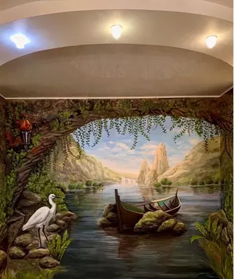 Basseyn barelef rasm xudojnik haykal