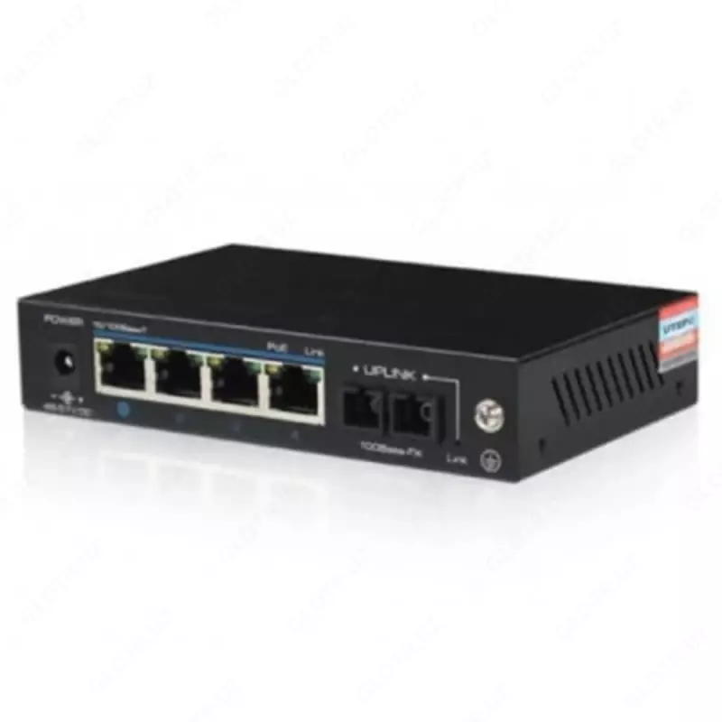 Коммутатор UTP3-SW04-FP60 4-порта 10/100Mbps POE + 1 порт SC 100M