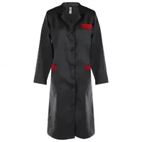 Erkaklar va ayollar uchun ish xalati (qora/oq)