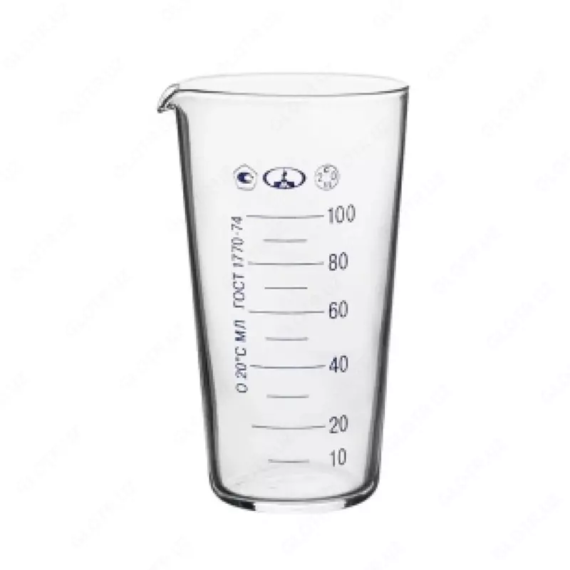 Мензурка мерная стеклянная вместимостью 100 мл (шт)