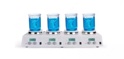 4-канальная цифровая магнитная мешалка с подогревом
