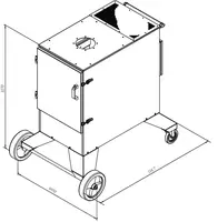 Передвижной электростатический фильтр EMK-1600 ООО "PROMTOVAR"