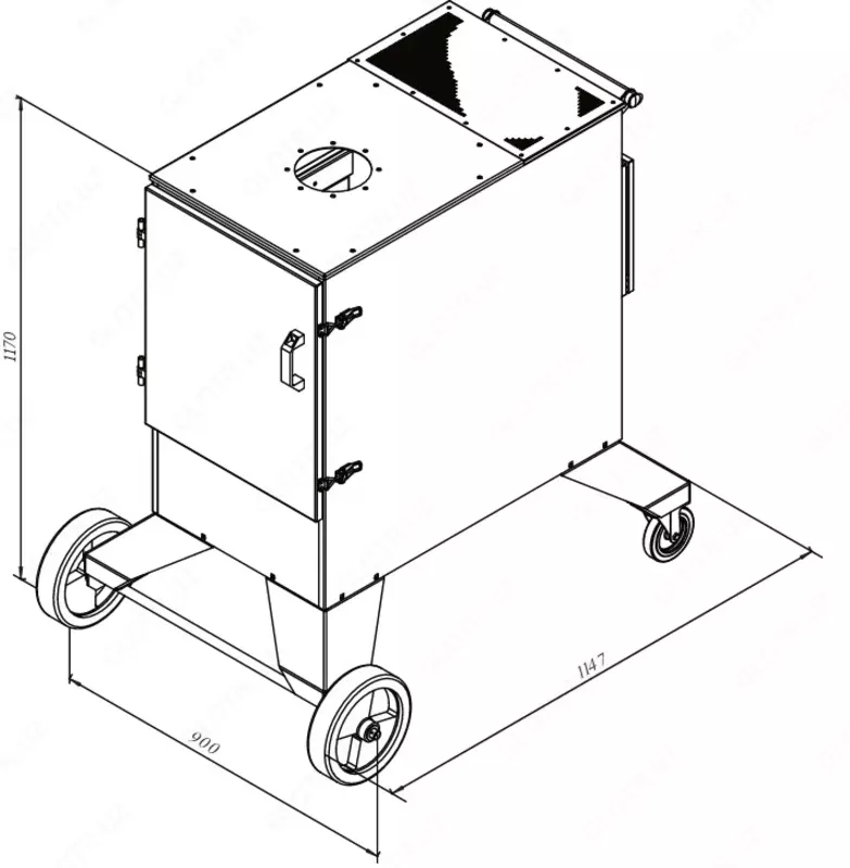 Передвижной электростатический фильтр EMK-1600