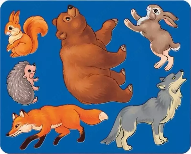 Трафарет для рисования ЛУЧ "Лесные звери"