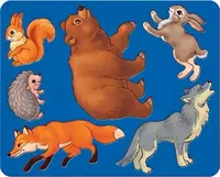 Трафарет для рисования ЛУЧ "Лесные звери"