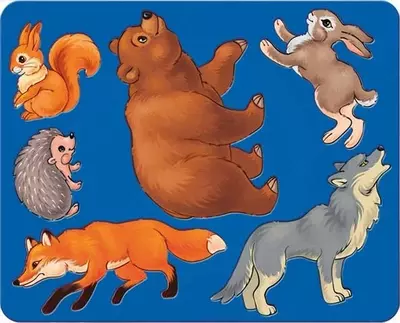 "O'rmon hayvonlari" BEAM chizish uchun stencil