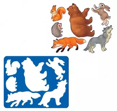 4 500 so'm / dona "O'rmon hayvonlari" BEAM chizish uchun stencil