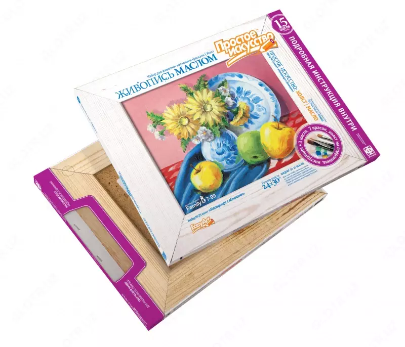 Fantazer to'plami. Rasmlar to'plami 24x30 sm "Olma bilan natyurmort" - 138 500 so'm