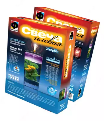 Набор Фантазер Josephin Свеча гелевая "Луговой аромат"\