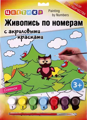 Набор Цветик Живопись по номерам "Совенок"