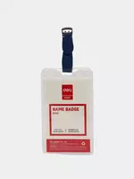 Бейдж вертикальный Deli 5753