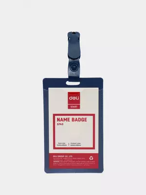 Бейдж вертикальный Deli 5743