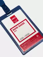 Бейдж вертикальный Deli 5743