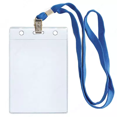 Бейдж с перфорацией 60х103 мм (пластик) - 1 100 сум / шт.