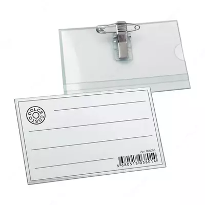 Бейдж с креплением зажим+булавка - 2 000 сум / шт.