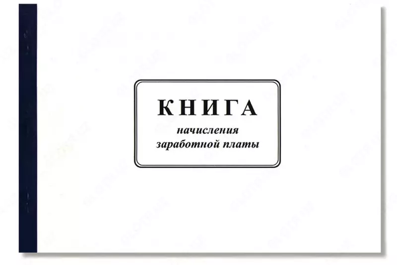 Книга начисления заработной платы (бланк)
