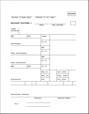 Платежное поручение