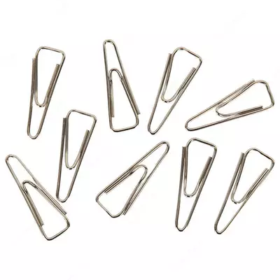 Скрепки канцелярские треугольные 33 мм