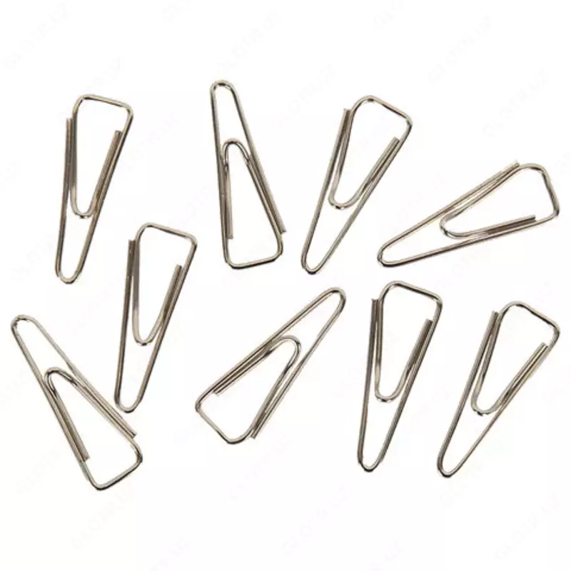 Скрепки канцелярские треугольные 33 мм