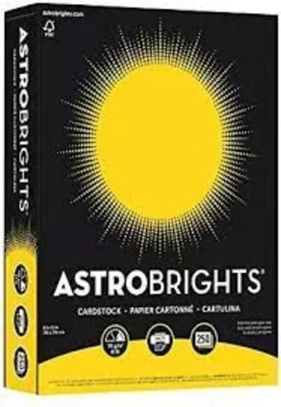 Бумага Astrobrights® Lift-Off Lemon™ Smooth 176 г/м²