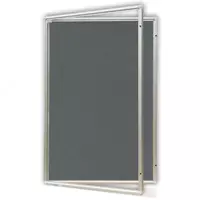 Доска-витрина тканевая водонепроницаемая серая. Модель 19хА4/75х101