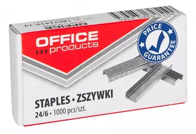 Скобы для степлера OFFICE PRODUCTS № 24/6, 1000 шт.