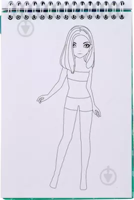 Блокнот с трафаретами CENTRUM "Одень модницу"