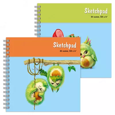 Скетчпад 195х195 мм 80 листов - 63 600 сум / шт.