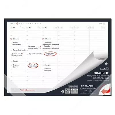 Планинг недатированный А3 430х310 мм - 182 000 сум / шт.