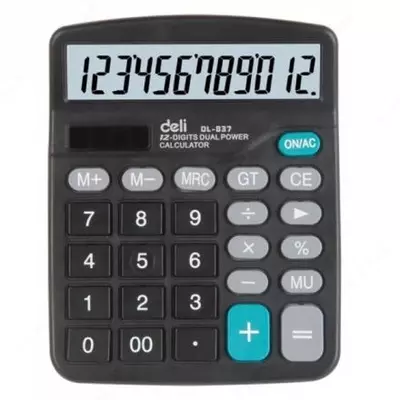 Калькулятор Deli 837 (12 разрядный)