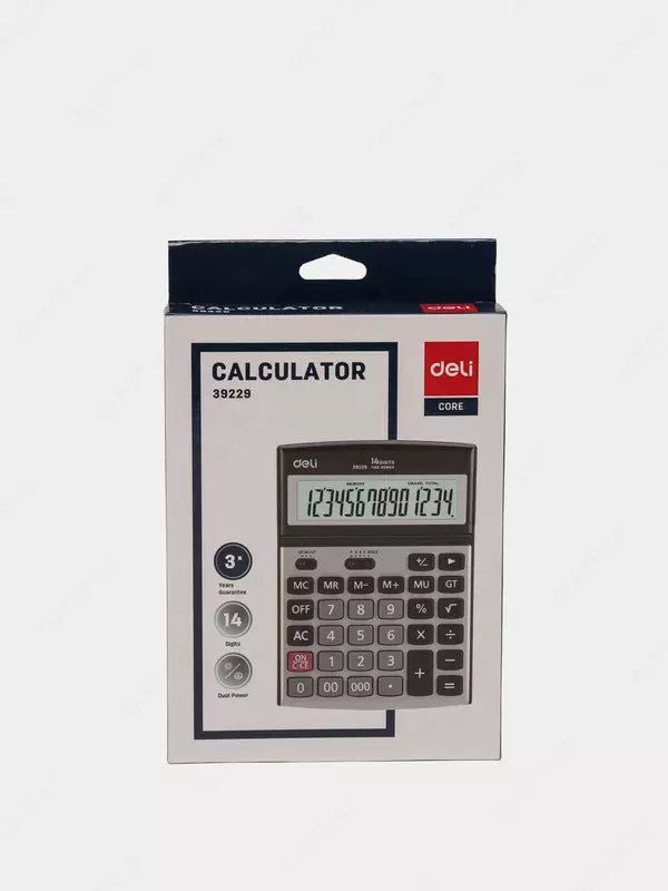 136 000 сум Калькулятор Deli 39229 (14-разрядный)