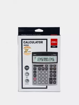157 000 сум / шт. Калькулятор Deli 39265 (16-разрядный)