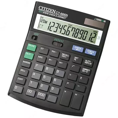 Калькулятор CITIZEN CT-666N 188х142 мм (12-разрядный)