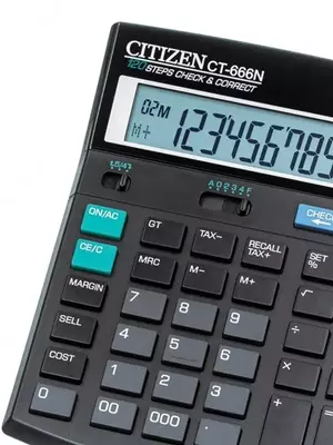 Калькулятор CITIZEN CT-666N 188х142 мм (12-разрядный) - 259 700 сум / шт.