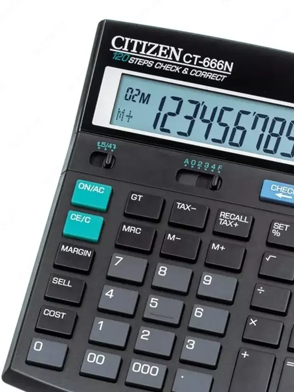 Калькулятор CITIZEN CT-666N 188х142 мм (12-разрядный) - 259 700 сум