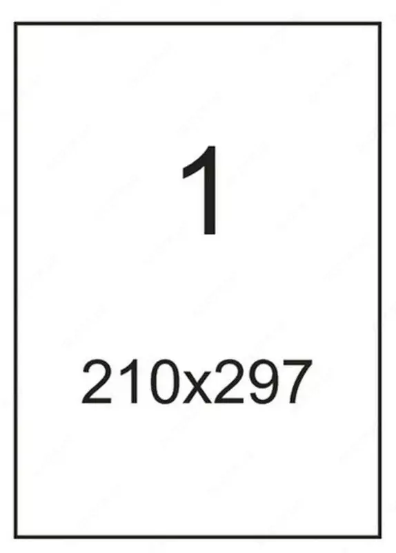 Наклейка А4 210х297 мм (самоклеящиеся этикетки) - 130 000 сум